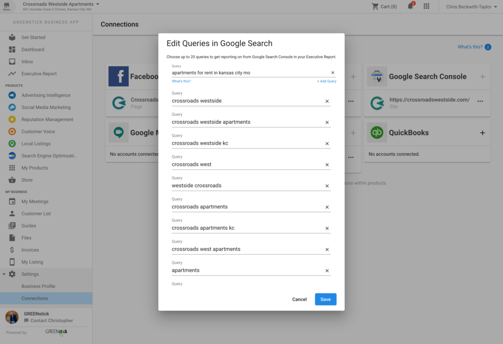 Google Search Console Edit Queries in Google Search